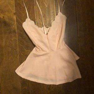Pink spaghetti strap top